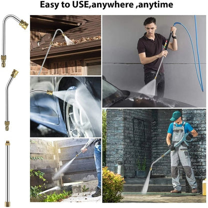Skanto | 4000 PSI Telescopic Pressure Washer Wand Kit for Gutter, Roof, and Wall Cleaning