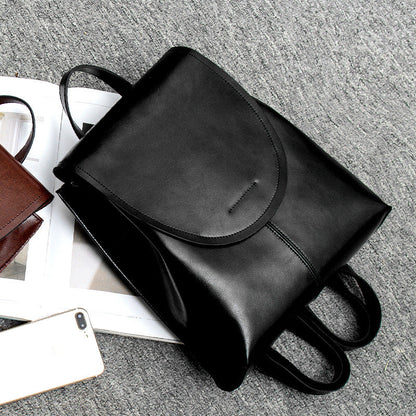 Skanto | LuxeCarry Leather Backpack – Stylish Design with Versatile Storage for Women