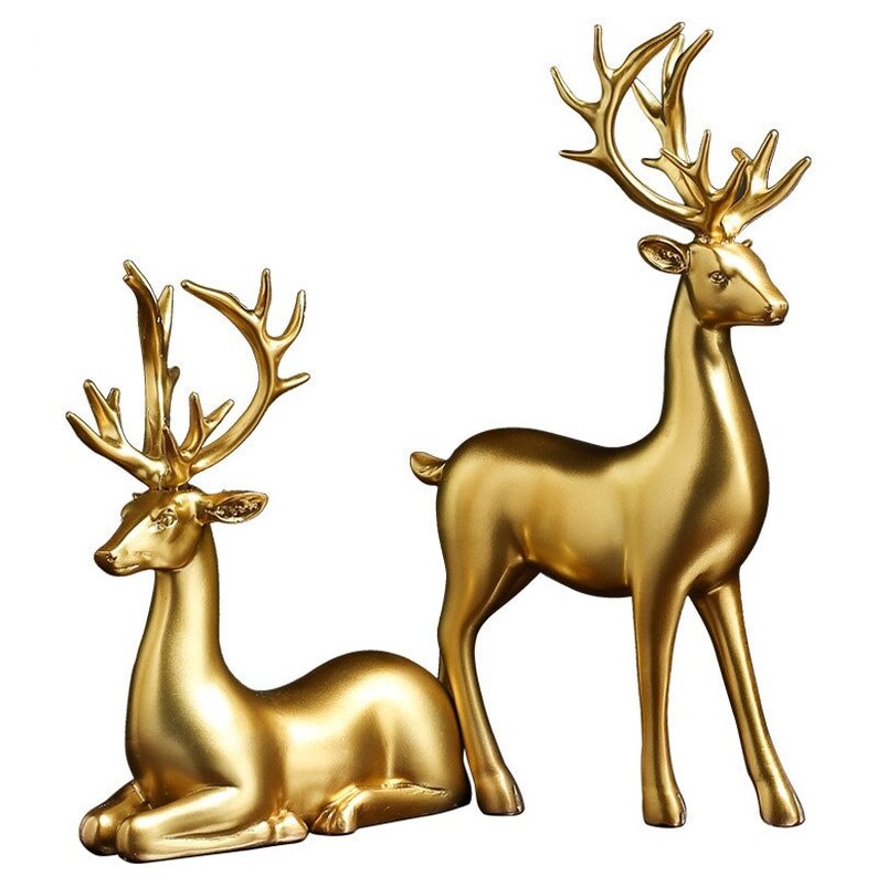 Skanto | Golden Deer Figurines