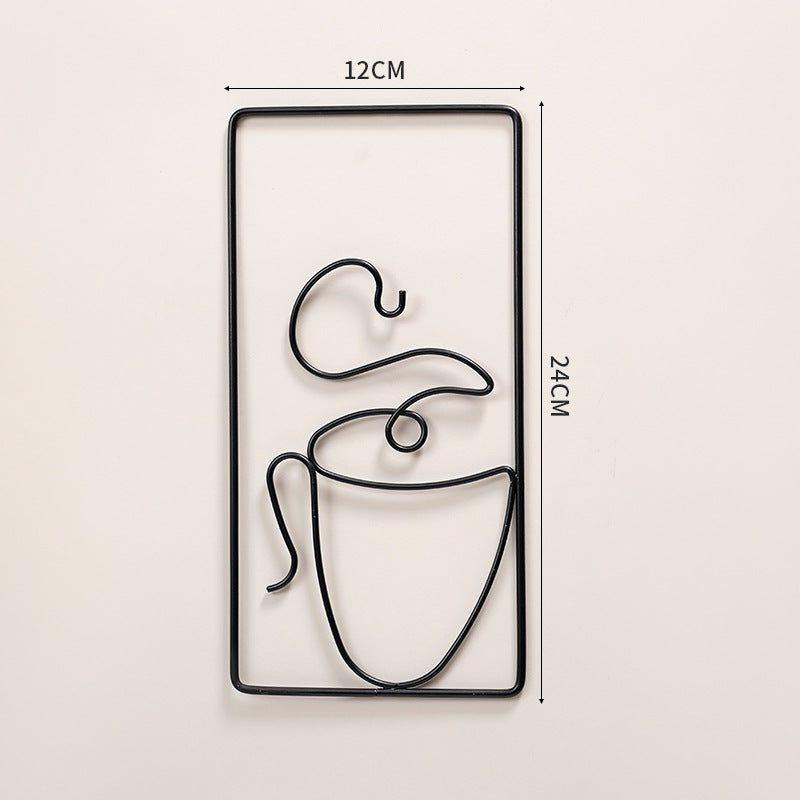 BowLift | Modern Abstract Cat Metal Wall Hanging for Stylish Home Decor