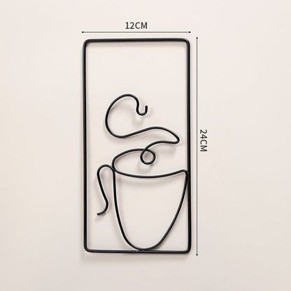 BowLift | Modern Abstract Cat Metal Wall Hanging for Stylish Home Decor