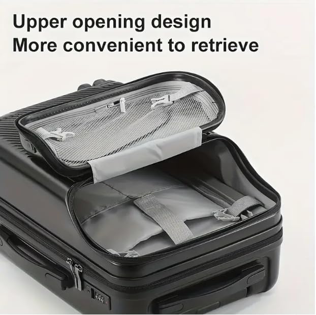 Skanto | Hard Shell Carry-On with Cup Holder, USB Port, and TSA Lock
