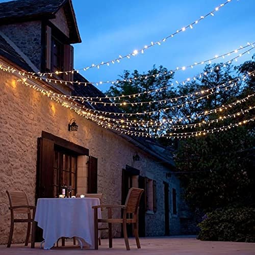 Skanto | Skanto Kemooie 500 LED Christmas Lights, 50M Waterproof String Lights for Outdoor Decor, Warm White