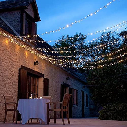 Skanto | Skanto Kemooie 500 LED Christmas Lights, 50M Waterproof String Lights for Outdoor Decor, Warm White