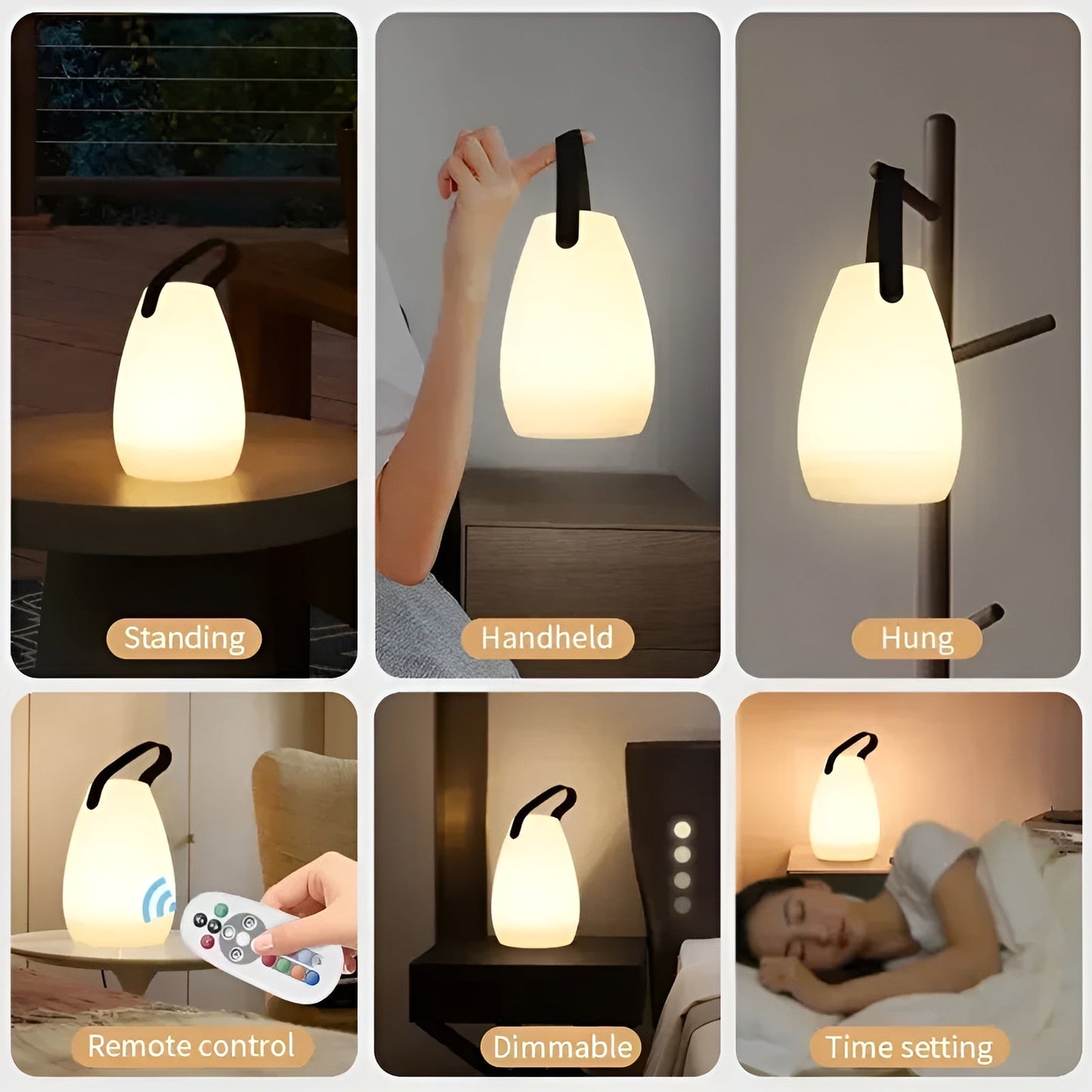 Wireless LED Table Lamp – Waterproof, Rechargeable and 16 Colors | Karnz