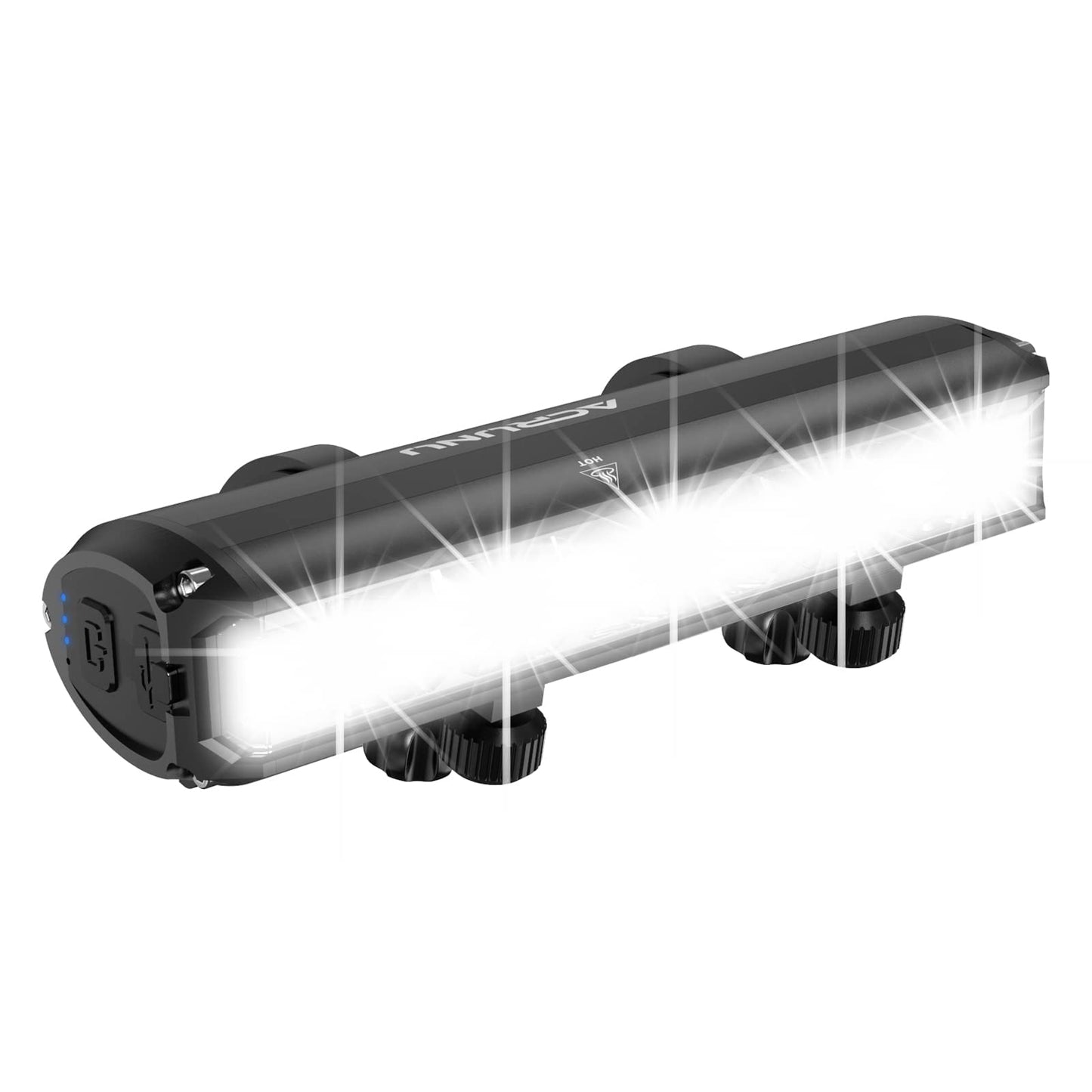 Skanto | 2600 Lumen Bicycle Light, USB Rechargeable Bike Lights, Super Bright 5 LED Bike Lights for Night Riding, Waterproof Bike Headlight with Power Bank Function, 4 Light Settings