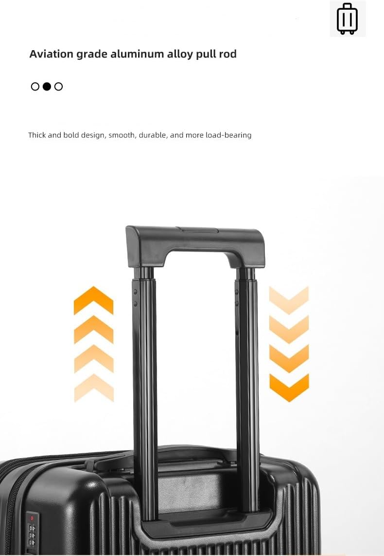 Skanto | Hard Shell Carry-On with Cup Holder, USB Port, and TSA Lock