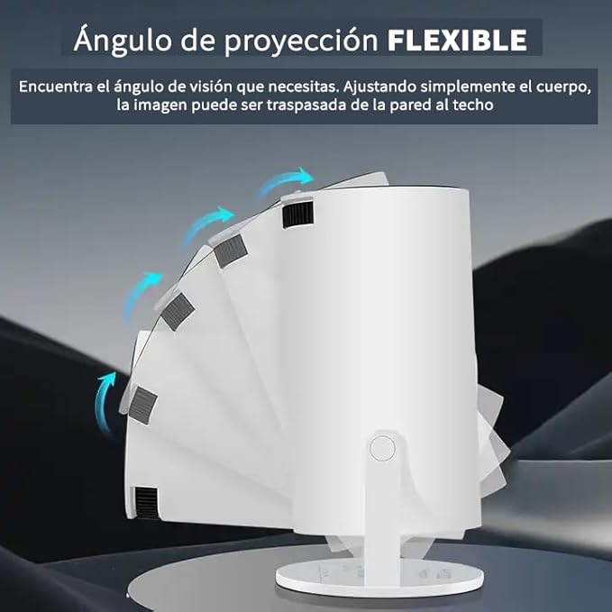 Skanto | VisionCast 130X – Portable Mini Projector with Android 12 and 130-Inch Projection