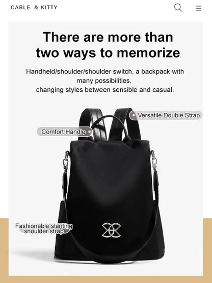 BowLift | Large Volume Theft-Proof Backpack — Secure Travel Backpack with Hidden Zipper