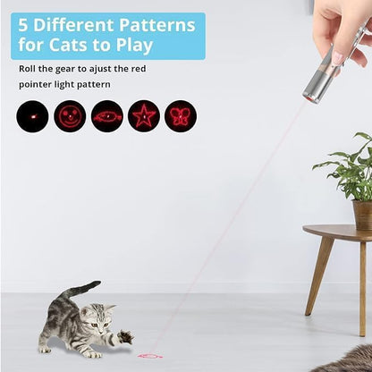 Skanto | Rechargeable Stainless Steel Laser Cat Toy