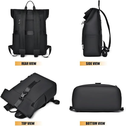 BowLift | BergTrek Waterproof Ergonomic Backpack – Lightweight Travel Rucksack with USB Charging & Large Laptop Storage