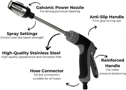 Skanto | AquaBlitz High-Pressure Spray Gun – Universal Hose Attachment for Powerful Cleaning