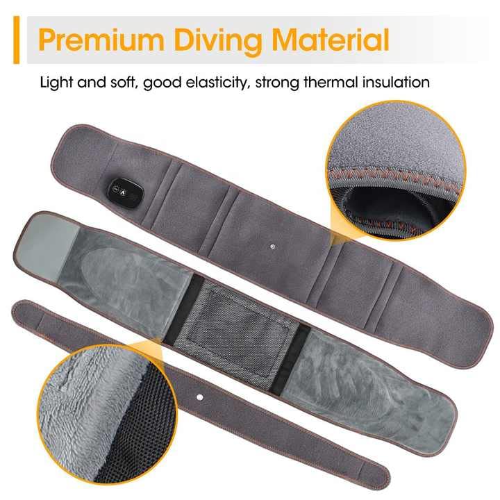 Skanto | Infrared Back Support Belt | Adjustable Heat & Vibration for Pain Relief and Muscle Relaxation