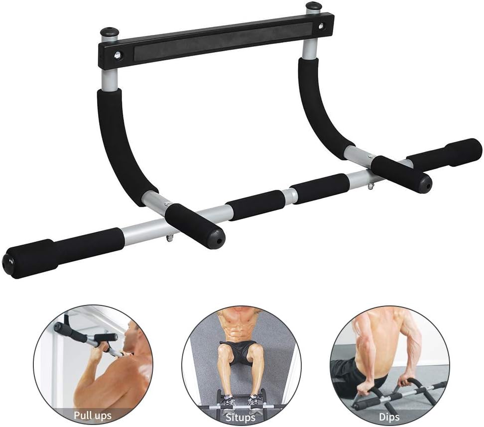 BowLift | Premium Doorway Pull Up Bar | Multi-Grip, Heavy-Duty Steel Construction, 440 lbs Capacity