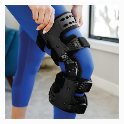 BowLift | Osteoarthritis Unloader Knee Brace | Medial & Lateral Support for Bone-on-Bone Arthritis Relief, Adjustable Size for Enhanced Comfort