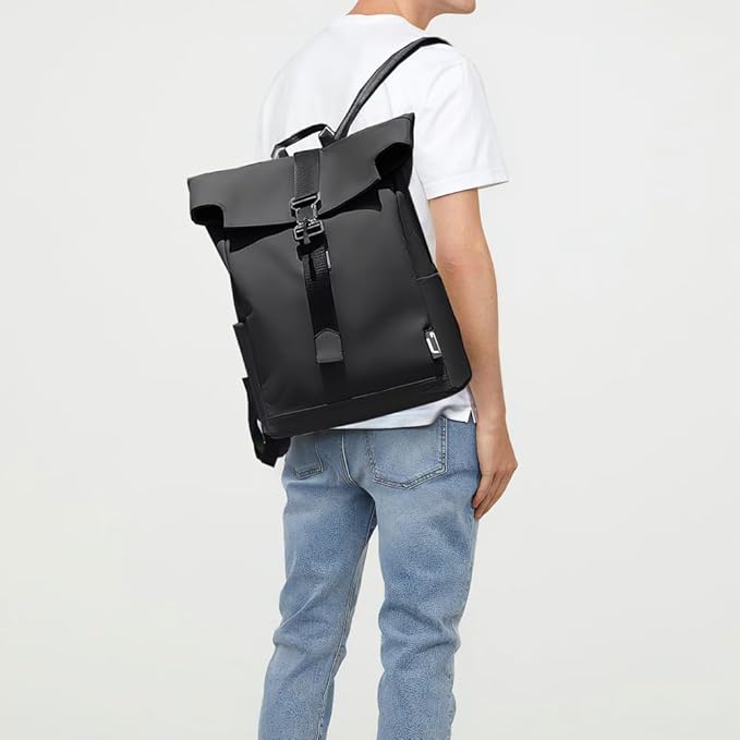BowLift | BergTrek Waterproof Ergonomic Backpack – Lightweight Travel Rucksack with USB Charging & Large Laptop Storage