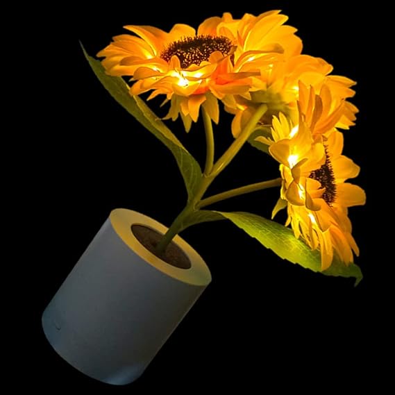 Skanto | Skanto Sunflower LED Table Lamp - Decorative Lighting Fixture for Home Decor & Bedside Use