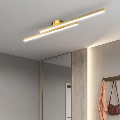 Skanto | Modern Aluminum Semi Flush Mount LED Ceiling Light | Minimalist Design for Living Room, Bedroom & Hallway