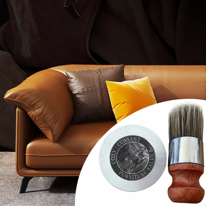 LeatherRevive | Leather Furniture Cream with Wooden Brush | Karnz