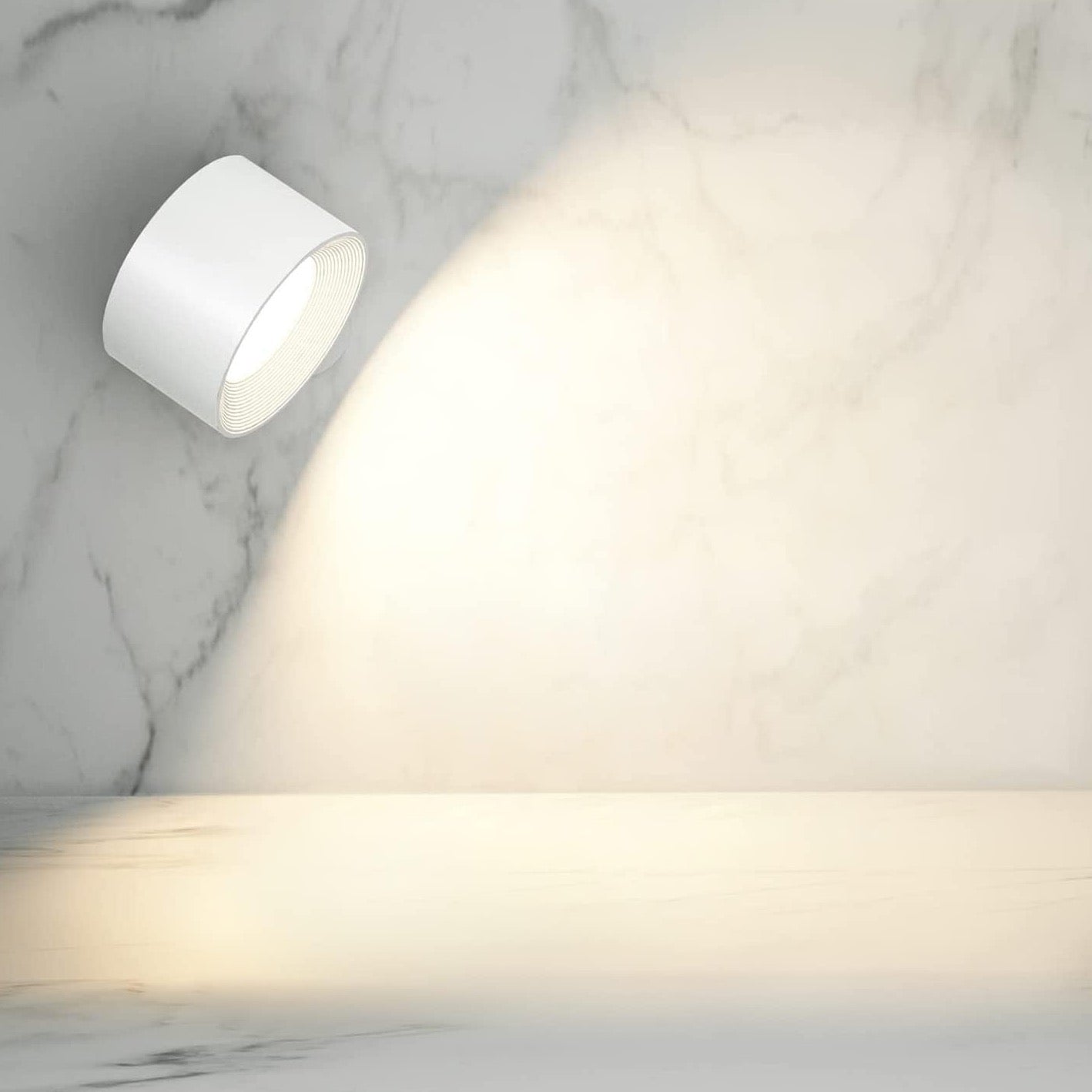 BowLift | Spotlight Wireless Wall Lamp - 360° Rotation, Dimmable, Rechargeable Wall Light