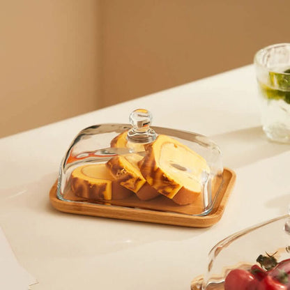 Skanto | Three Butter Dishes with Glass Lids – Elegant Serveware