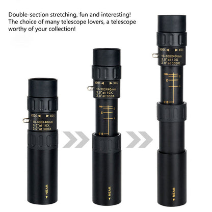 BowLift | 4K 10-300X40mm Super Telephoto Zoom Monocular Telescope