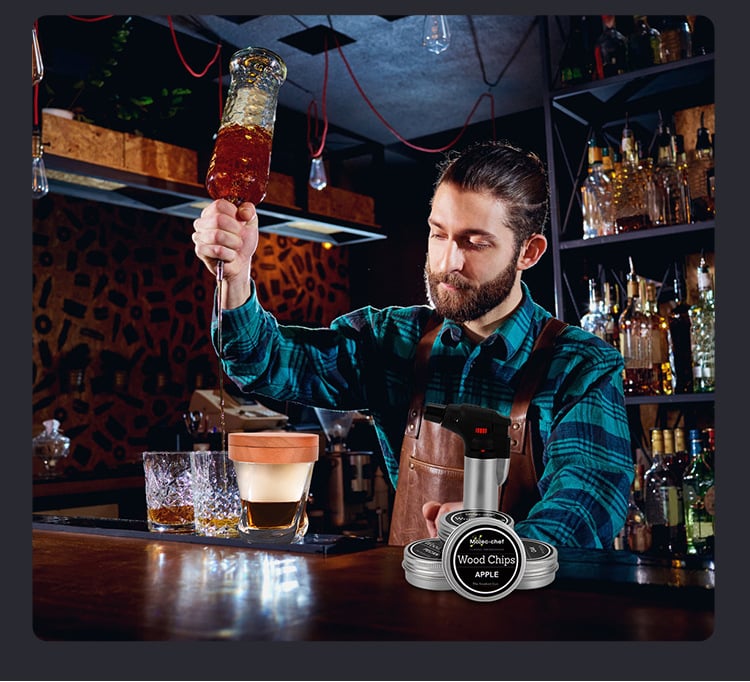 Skanto | Cocktail Smoker with 8 Flavors - Bourbon Whiskey Gifts for Men