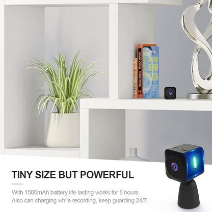 Mini surveillance camera 4K, WiFi, hidden indoor camera with night vision