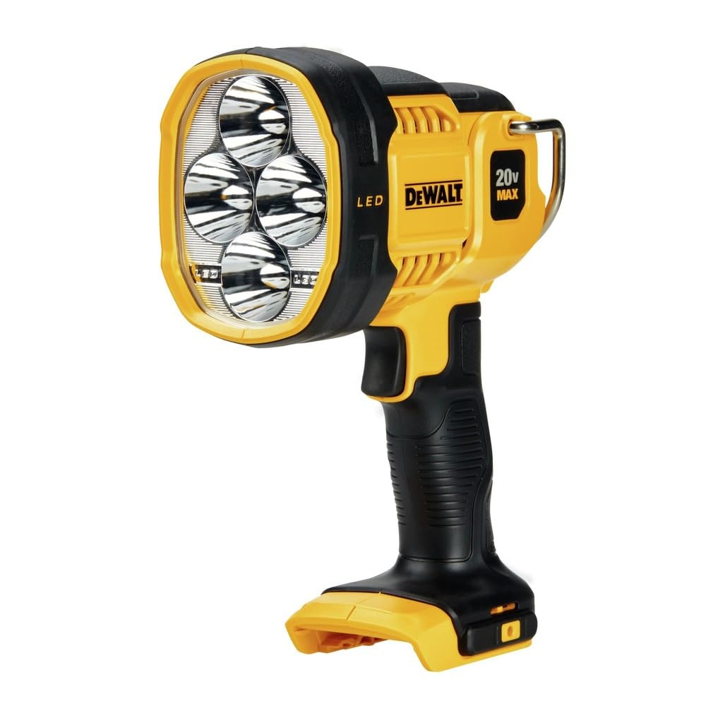 Skanto | Dewalt 20V Max Jobsite LED Spotlight, Bright Red, Powerful & Durable Lighting Solution
