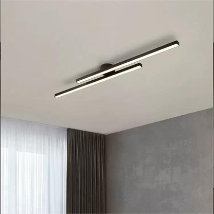 Skanto | Modern Aluminum Semi Flush Mount LED Ceiling Light | Minimalist Design for Living Room, Bedroom & Hallway
