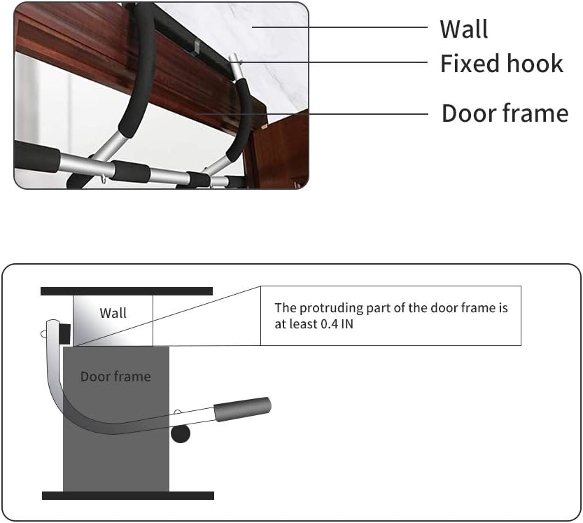 BowLift | Premium Doorway Pull Up Bar | Multi-Grip, Heavy-Duty Steel Construction, 440 lbs Capacity