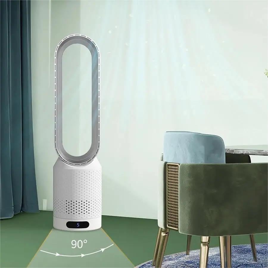 BowLift | Portable Bladeless Fan with Air Purification and Remote Control