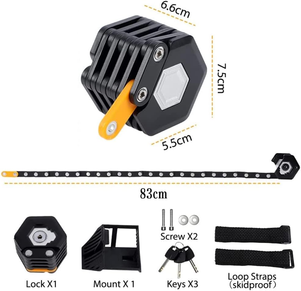 BowLift | SafeRide Foldable Heavy-Duty Anti-Theft Bike Lock – Ultra Strong Security Chain