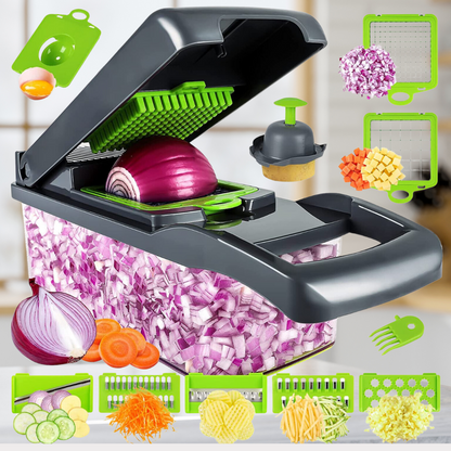 13-in-1-Vegetable-Slicer | Faster-when-Cooking | Bowlift
