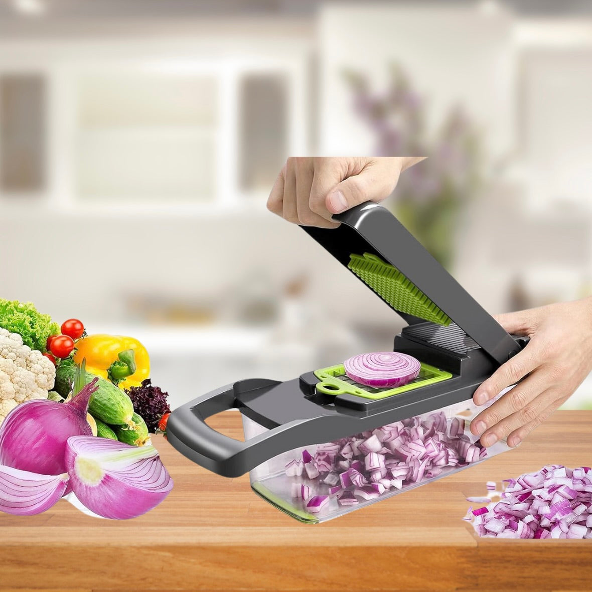 13-in-1-Vegetable-Slicer | Faster-when-Cooking | Bowlift