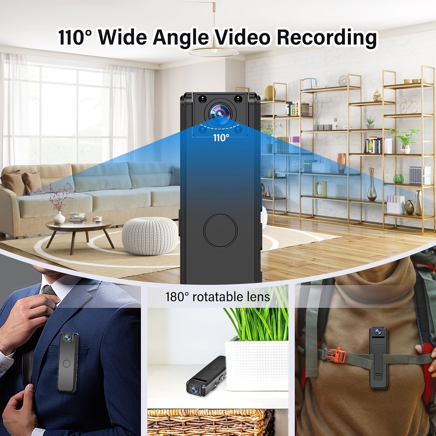 BowLift | Mini Camera with Clip for Video Recording