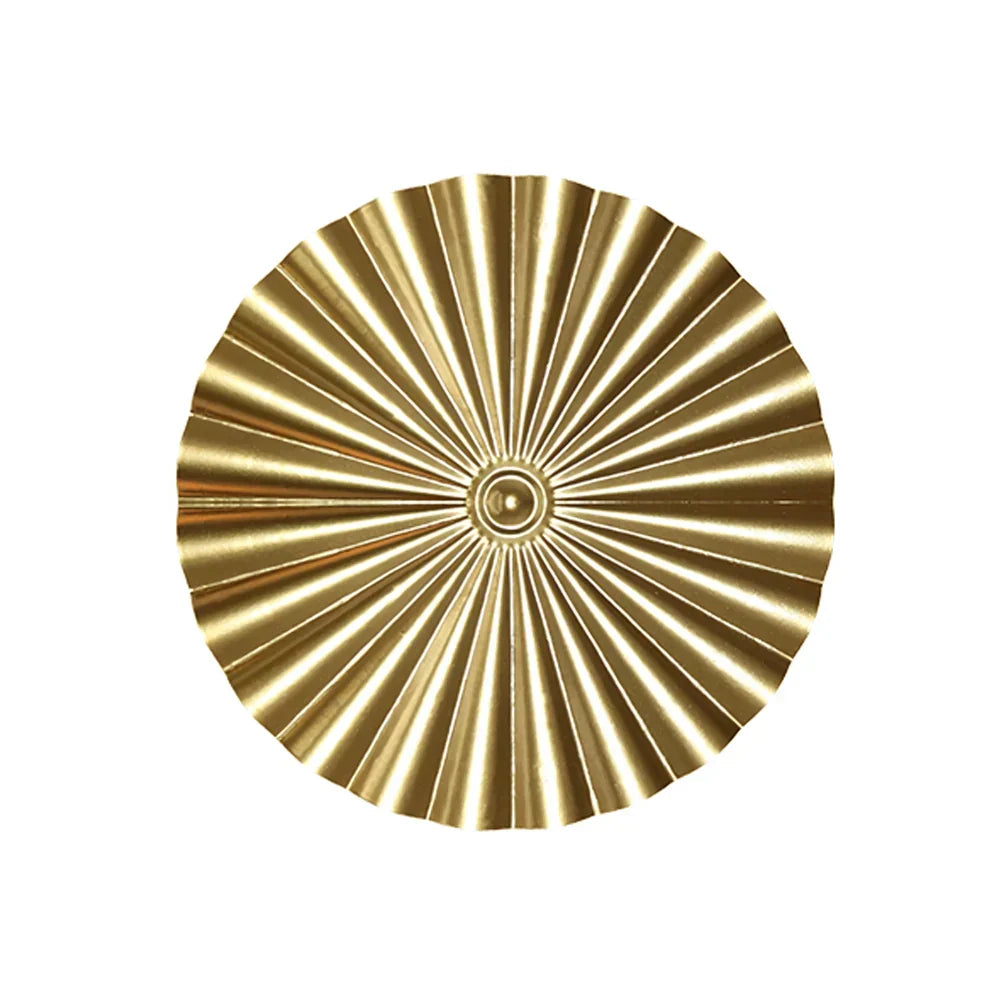 BowLift | Elegant Round Gold Metal Wall Hanging Decoration