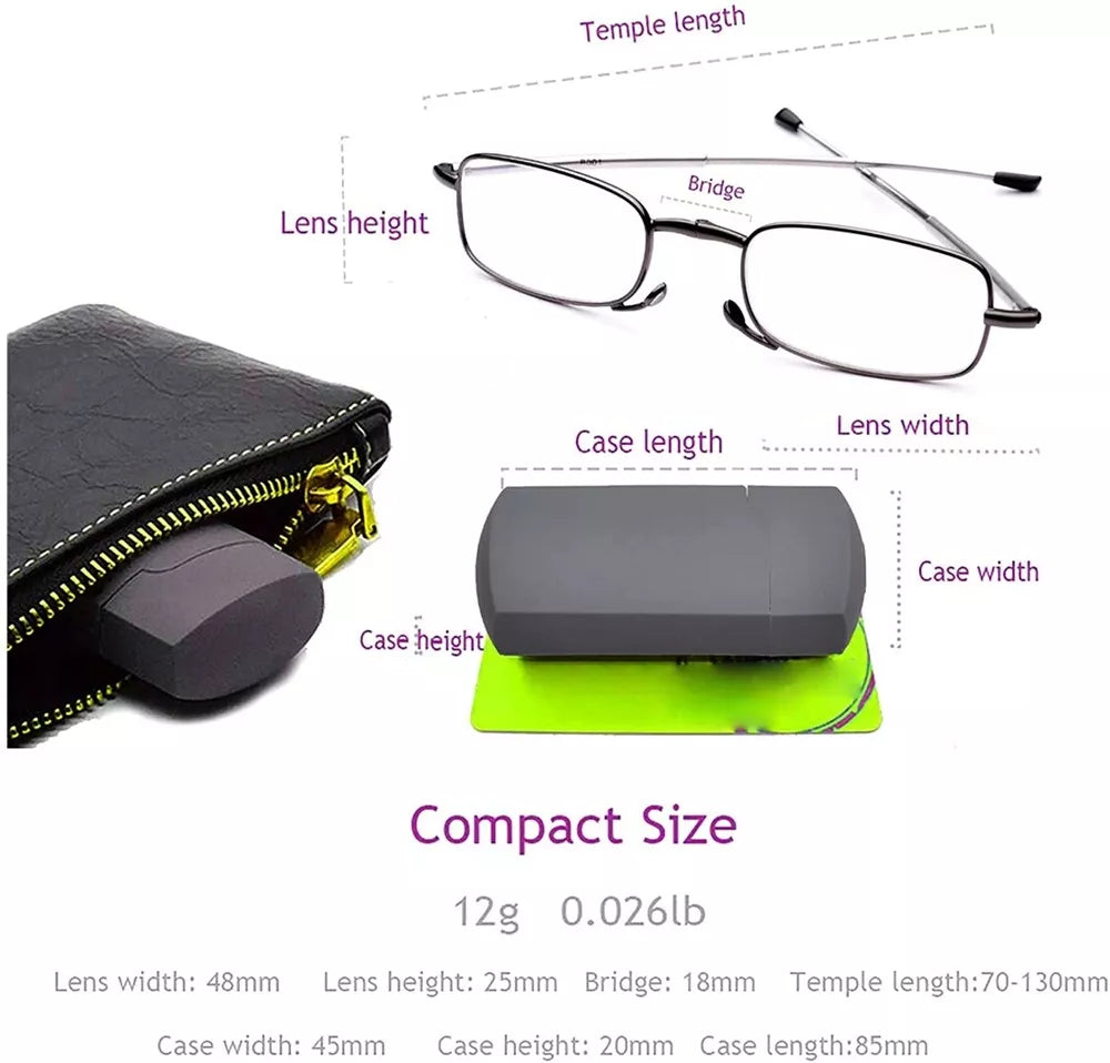 Skanto | Folding Reading Glasses - Portable with Case