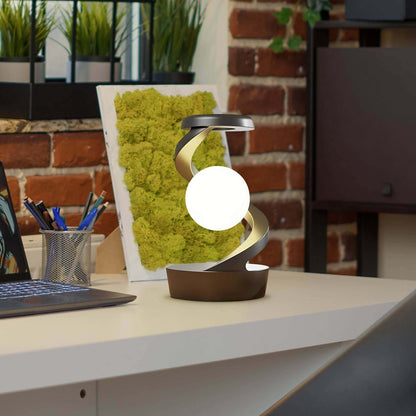 Rotating Moon Desk Lamp With Phone Wireless Charging Sensor Control Table Lamps Decorative Desktop Lamp Small Night Lamp Home Decor | Kalsten