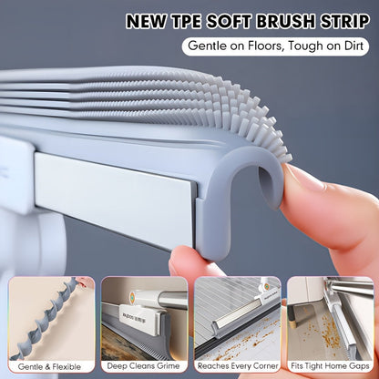 Floor wiper with rubber lip & TPE bristles | Brehn