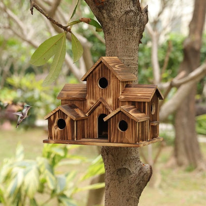 NatureNest – Stylish Handmade Wooden Birdhouse Bowlift
