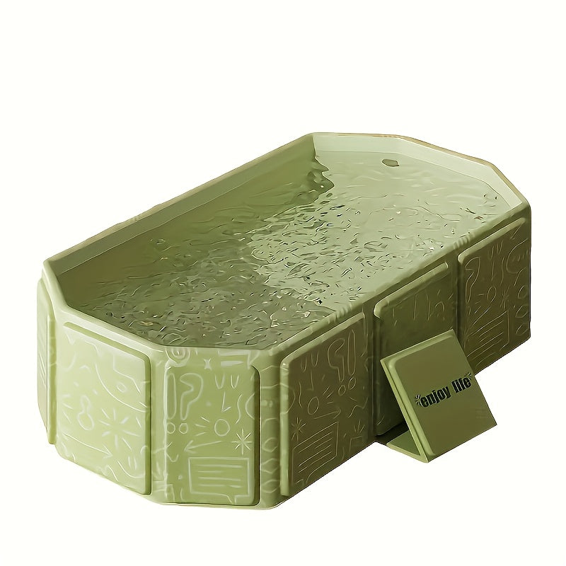 Skanto | AquaLounge Foldable Bathtub | PVC | For 1–3 People | With Shelves & Fast Fill System