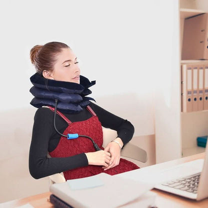 Skanto | Luxurious Inflatable Neck Support for Pain Relief and Posture Correction