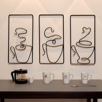 BowLift | Modern Abstract Cat Metal Wall Hanging for Stylish Home Decor