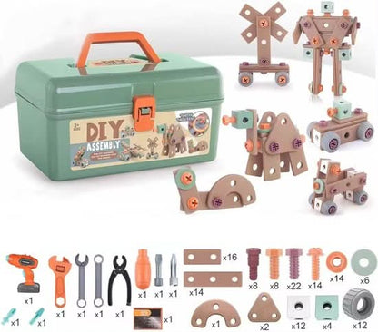 Skanto | 100-Piece Tool Set for Creative Kids Ages 3+