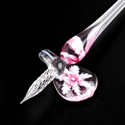 Skanto | Glass Calligraphy Pen Set with Ink and Pen Holder