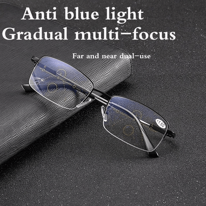 Skanto | Titanium Progressive Distance and Near Dual-Use Reading Glasses