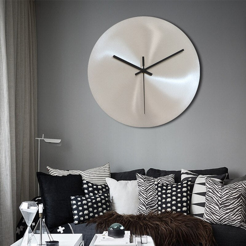 Elegant stainless steel wall clock for timeless style