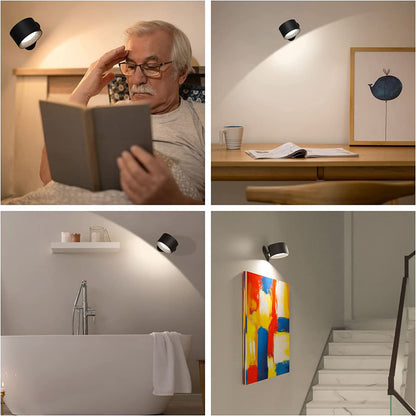 Skanto | 360° Wall Lamp – Wireless, USB Rechargeable & 3 Light Levels for Flexible Lighting