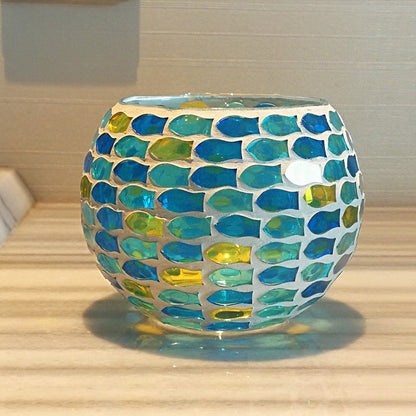 Brehn | European Retro Glass Mosaic Tealight Holder